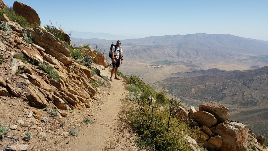 Day 4 - Mike high above the desert basin