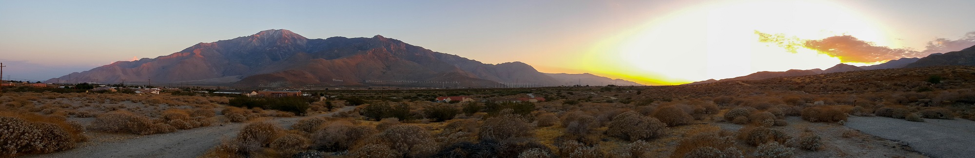 Jacinto sunset panorama