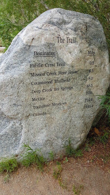 May 4 - boulder with mileage