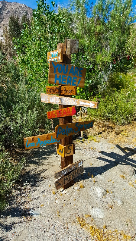 Signpost base of San Jacinto